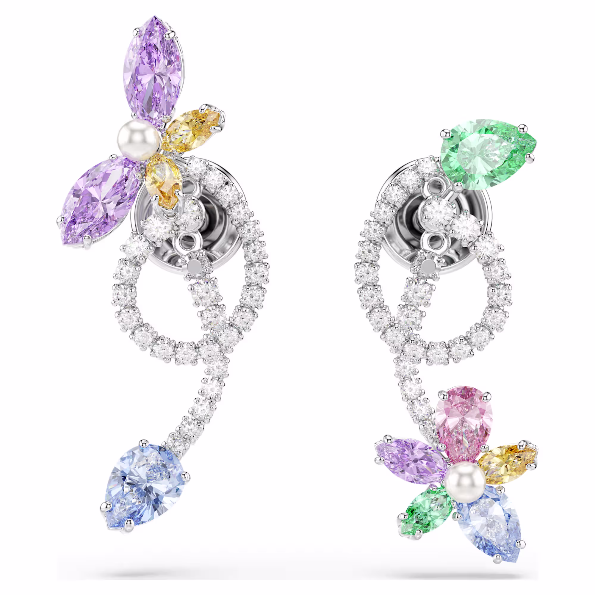 Ariana Grande x Swarovski drop earrings with ear jacket